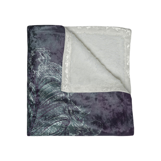 A Prettybirde Dreamscape - Crushed Velvet Throw
