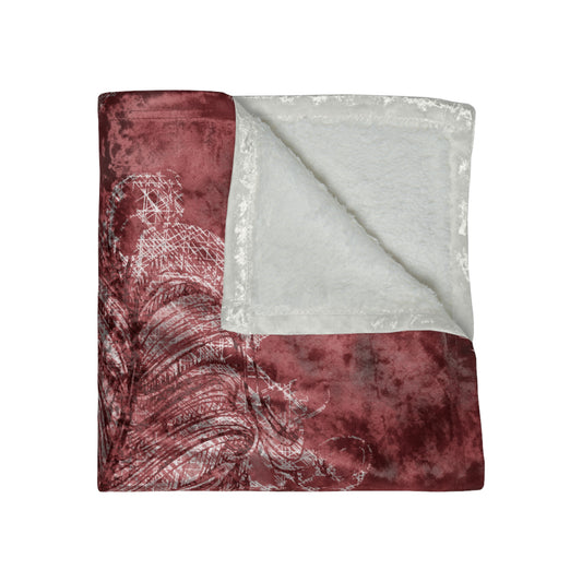 A Prettybirde Dreamscape - Crushed Velvet Throw