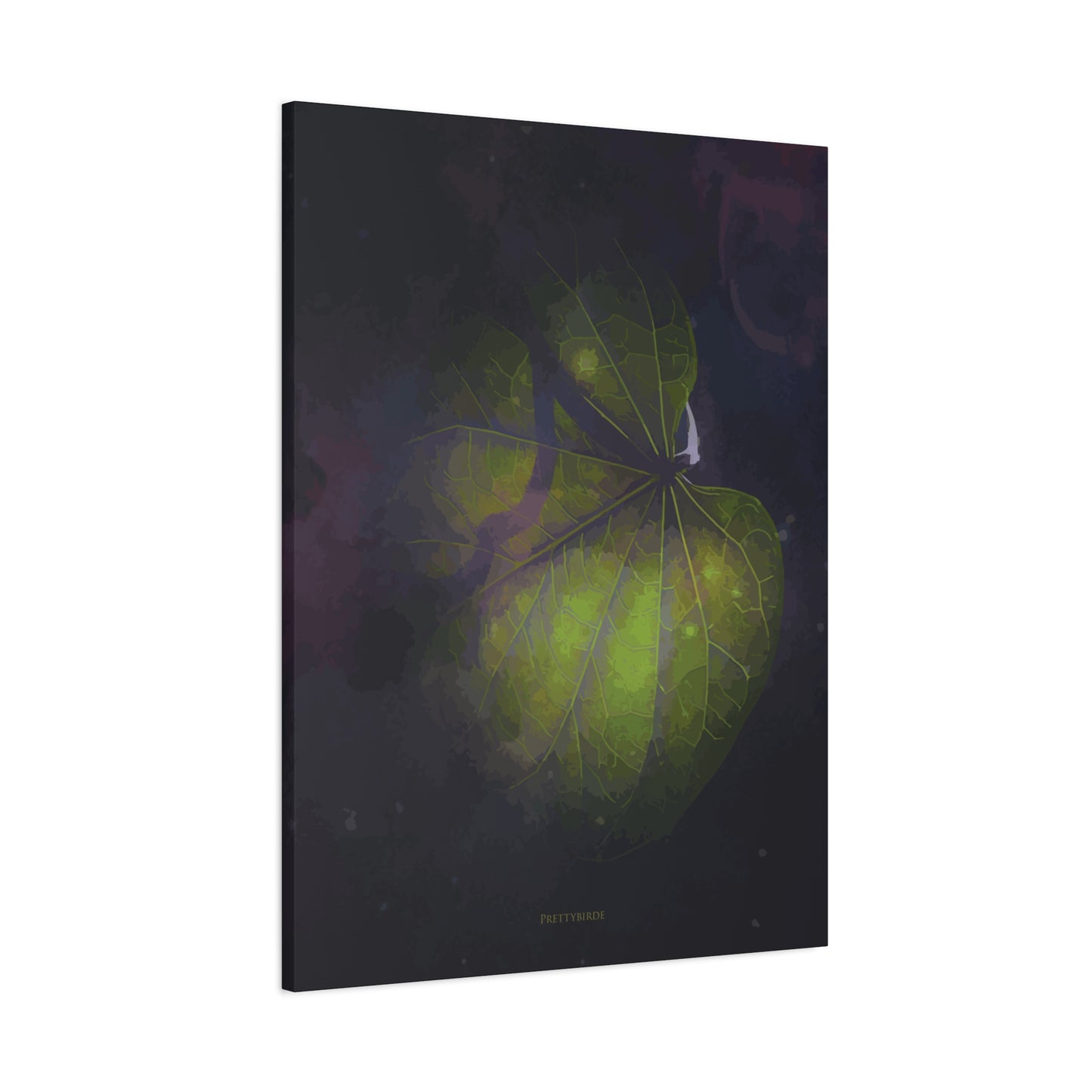 Jimsonweed Leaf Plum Fine Art Canvas Print By Prettybirde | Little Moon Bird