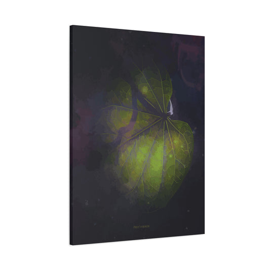 Jimsonweed Leaf Plum Fine Art Canvas Print By Prettybirde | Little Moon Bird