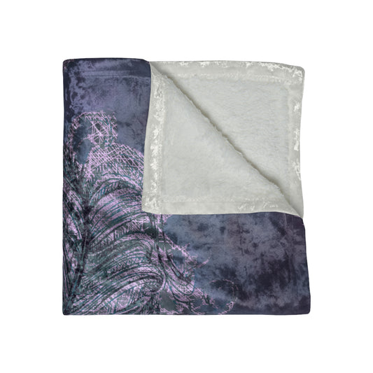 A Prettybirde Dreamscape - Crushed Velvet Throw