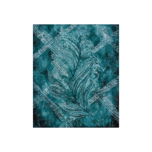 A Prettybirde Dreamscape - Crushed Velvet Throw