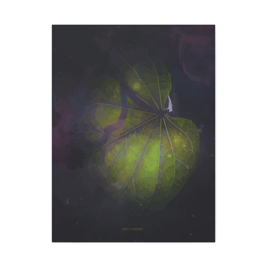 Jimsonweed Leaf Plum Fine Art Canvas Print By Prettybirde | Little Moon Bird