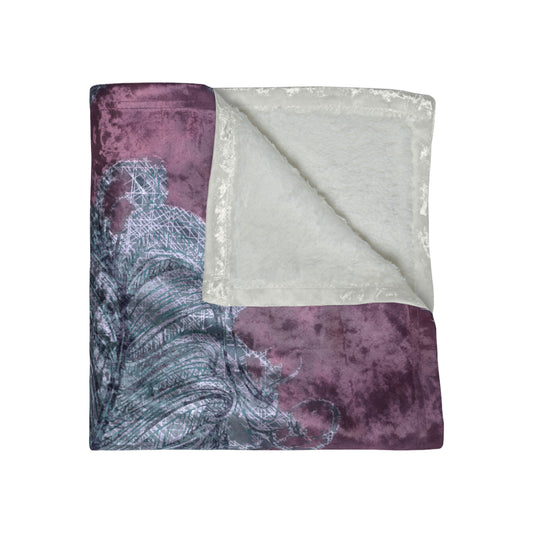 A Prettybirde Dreamscape - Crushed Velvet Throw