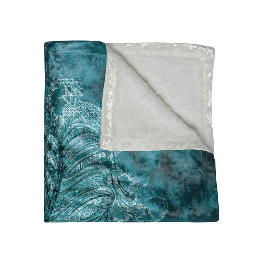 A Prettybirde Dreamscape - Crushed Velvet Throw