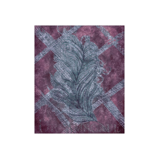 A Prettybirde Dreamscape - Crushed Velvet Throw