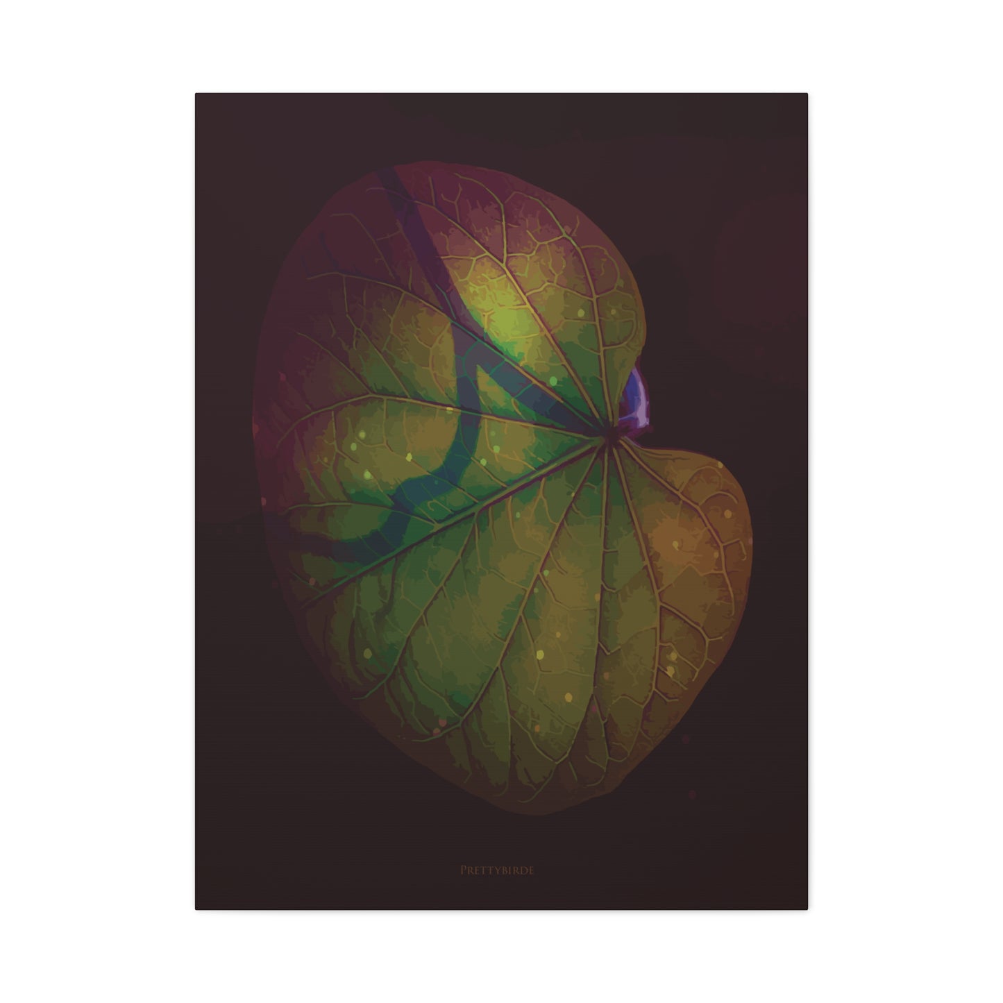 Jimsonweed Leaf Rainbow Fine Art Canvas Print By Prettybirde | Little Moon Bird